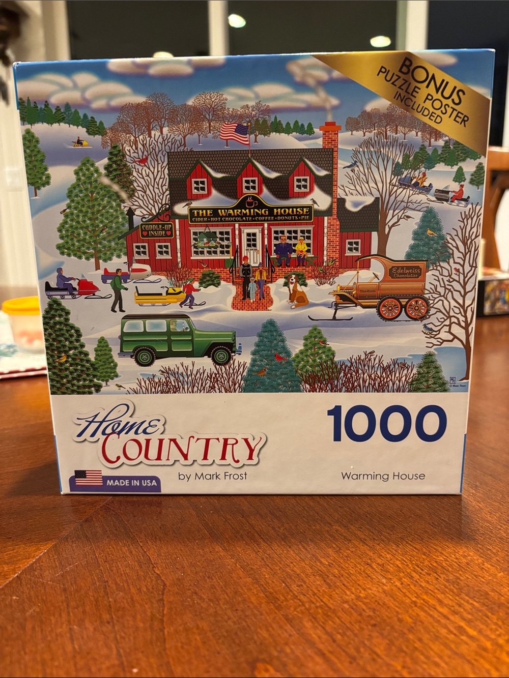 ♦️3 for $15♦️Home Country 1000 piece puzzle “Warming House”
